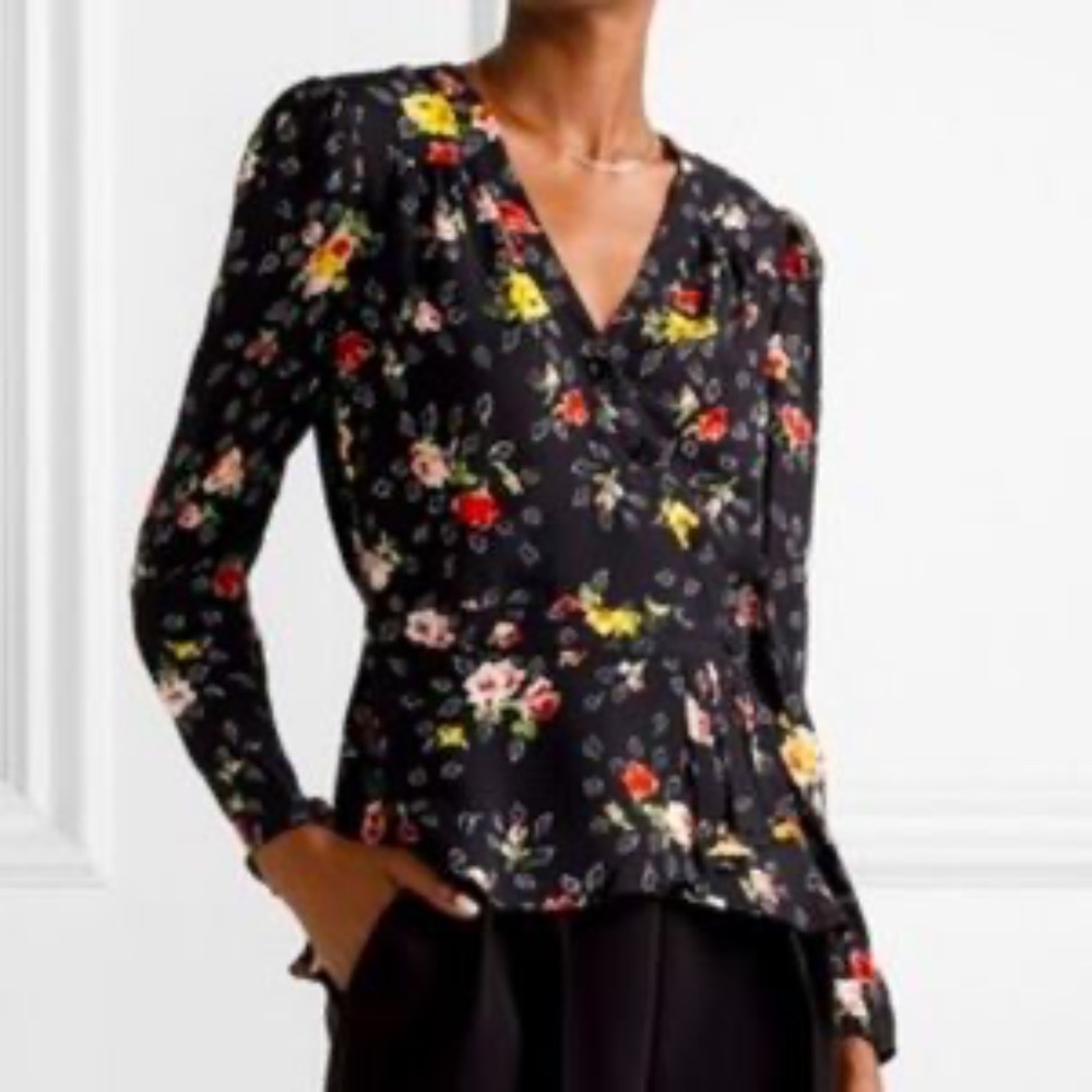 Veronica Beard Kiona Silk Blouse
